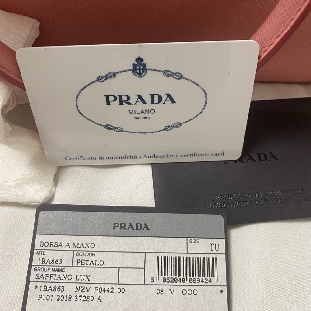 Prada Pink Saffiano Leather Satchel - Picture 9 of 15